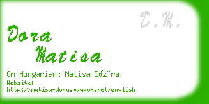 dora matisa business card